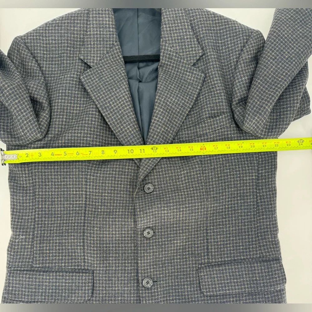 Oscar de la Renta Vintage 100% Wool Tweed Blazer Suit Jacket